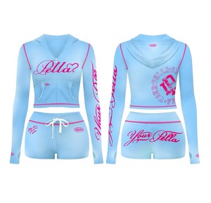 ชุดเซ็ต 2 ชิ้น เสื้อโปโลและกระโปรงสั้น ผ้าคุณภาพสูง TAHAD สำหรับผู้หญิง ดีไซน์เซ็กซี่ เหมาะสำหรับสาวสูง  แบบลำลอง แต่งสีสันตัดต่อ - Product Image 5