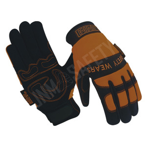 Gants de sécurité en cuir synthétique respirants, laminés en Spandex, pour mécaniciens industriels et soudeurs – Protection supérieure – Vente chaude - Product Image 5