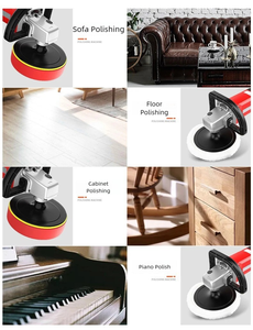 เครื่องขัดสีรถยนต์ไฟฟ้า 1600W 7 นิ้ว ควบคุมความเร็วได้ 8 ระดับ เครื่องขัดแบบโรตารี่ ด้ามจับคู่ ระบบซอฟต์สตาร์ท ชุดอุปกรณ์ดูแลรักษารถยนต์ ขัดเคลือบสี - Product Image 5