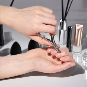 Empujador y cortadora de cutículas de uñas de acero inoxidable de alta calidad profesional con pinzas de mandíbula 1/2 para manicura - Product Image 5
