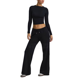 Custom Made Design Breathable Eco-Friendly Women Flared Pants Unique Design Top Selling Flared Pants In Wholesale - Product Image 3