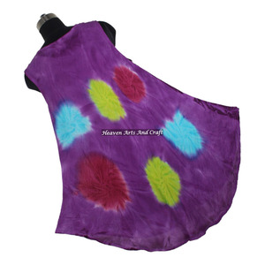 Exporter Of Indian <b>Hand</b> Made Tie Dye Maxi Dress For Women Girls Wear Women's Umbrella Dress Tie Dye Colorful Design Rayon - Product Image 4