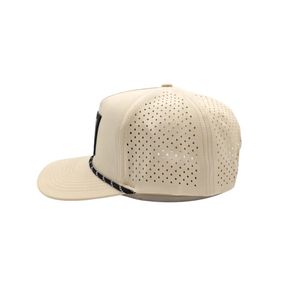 Casquette de golf respirante avec perforations laser et logo en caoutchouc personnalisé, bande anti-transpiration pour équipes de golf - Product Image 3