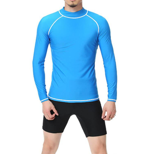 Surphy Mens Rash Guard Compression Long Sleeve Top Shorts Spandex/Polyester Lightweight Quick Dry Breathable Anti-Bacterial - Product Image 4