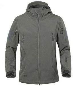 Chaqueta de Invierno Casual para Hombre, Talla Grande, Softshell, con Forro de Piel de Oveja, Impermeable, con Capucha, Cierre de Cremallera, Transpirable, Cortavientos, Tejida - Product Image 2