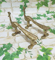 Fournisseur en vrac Poignées de porte en lézard en laiton doré faites à la main Poignées d'armoire décoratives pour la cuisine indienne Lot de 2