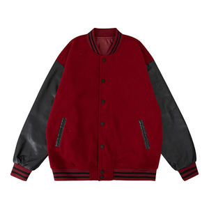 Varsity Jacket Cotton Baseball <b>Coat</b> Embroidered High Street Winter Outerwear Stand Collar Custom Apparel For Fashion Retailers - Product Image 3