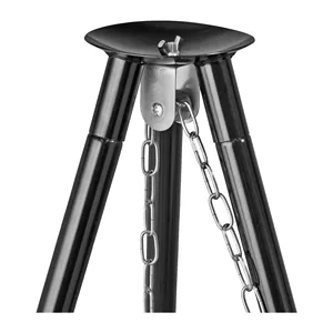 Brasero rond en acier Corten de haute qualité, épaisseur 2 mm, avec base, brasero portable pour le camping, brasero extérieur - Product Image 6