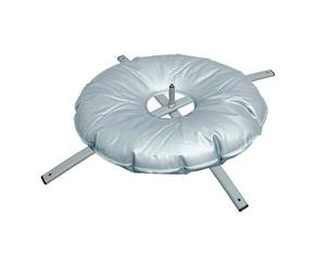 X Shape Cross Base <b>Flag</b> Stand for Feather <b>Flag</b> and Beach <b>Flag</b> from Iron / Steel Standard Size 80x80cm Gray Color - Product Image 1