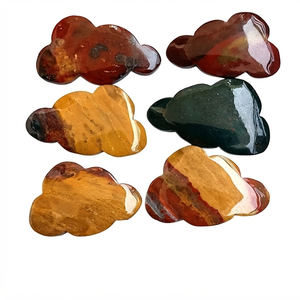 Superbe pierre de sang sculptée en forme de nuage, cristal de pierre précieuse, cristal de nuage, décoration d'intérieur, grossiste en cristaux sculptés en forme de nuage - Product Image 2