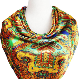 Custom Women's Square Bandana <b>Scarf</b> Printed Head <b>Neck</b> <b>Scarf</b> Solid Color Fashion Hair <b>Scarf</b> Lightweight Casual Accessory Custom - Product Image 2