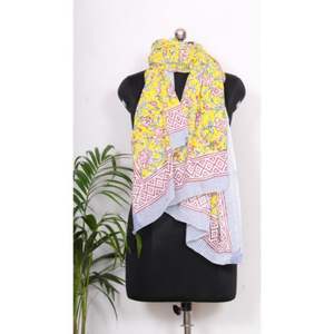 Pareo Sarong 100% coton pour femme, imprimé à la main, confortable, léger, idéal pour la plage. - Product Image 2