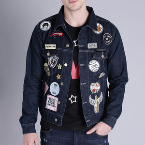 Nueva Chaqueta Vaquera Casual Personalizable para Hombre, Transpirable, Estilo Único, Calidad Premium, Chaquetas de Mezclilla para Hombre - Product Image 3