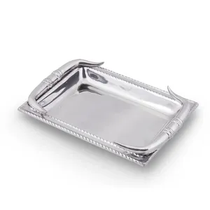 Luxury Handmade Metal Storage <b>Tray</b> for Jewelry Cosmetics Accessories <b>Candles</b> and Decorative Home DisplayODM Decorative Serving - Product Image 3