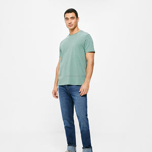 T-shirts pour hommes de style personnalisé, haute qualité, 100% coton, décontractés, unis, manches courtes, grande taille, tissu tricoté, impression numérique, en solde - Product Image 6