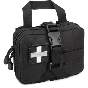 Sac de premiers secours léger et imperméable en cuir pour le rangement compact des médicaments et pochette médicale en cuir à vendre - Product Image 1
