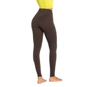 Elegant Women’s Custom 100 Percent Cotton Winter Breathable Workout Women Adult Size Yoga Leggings High Waist <b>Tummy</b> <b>Control</b> - Product Image 2