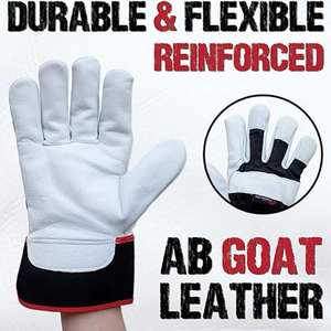 Gants de travail résistants aux hautes températures, sur mesure, avec protection renforcée pour le soudage industriel - Product Image 5