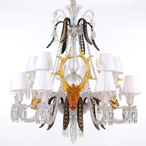 Lámpara de araña de cristal importada, estilo francés de lujo, hecha a mano, elegante y decorativa, para techo. - Product Image 5