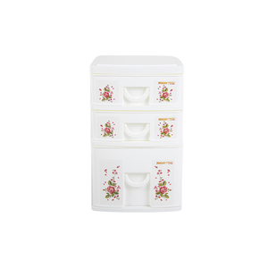 Versatile Mini Plastic <b>Storage</b> Cabinet Durable Compact Three-Tier <b>Drawers</b> Jewelry Food <b>Storage</b> Kitchen Bathroom Living Room - Product Image 3