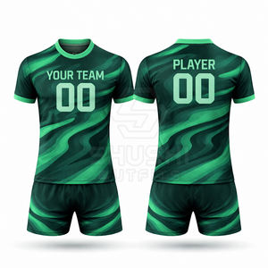 ชุดออกกำลังกายผู้ชายแบบสั่งทำพิเศษ พิมพ์ลายด้วยความร้อน ระบายอากาศได้ดี ผลิตจากโพลีเอสเตอร์ 100% พร้อมโลโก้ทีมตามสั่ง - Product Image 1