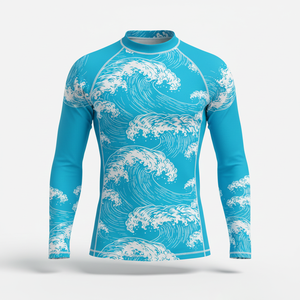 เสื้อรัดรูปแขนยาวสำหรับยูนิเซ็กซ์ เหมาะสำหรับการแข่งขันศิลปะการต่อสู้ บีเจเจ เอ็มเอ็มเอ็ม ยิวยิตสู ฝึกซ้อมกีฬาต่อสู้ - Product Image 1