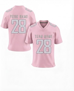 Camiseta de Fútbol Americano Personalizada para Hombre, Cuello en V, Manga Corta, Nombre del Equipo 28, Ropa Deportiva de Poliéster que Absorbe la Humedad - Product Image 6