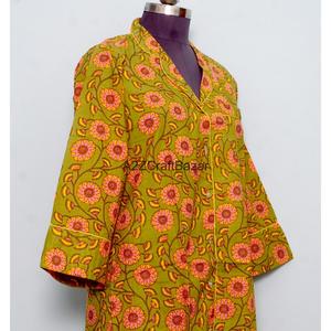 Vestido Formal de Noche para Mujer, Sexy, para Club, 100% Algodón, Estampado Floral, Cuello en V, Manga 3/4, Silueta Ajustada, Ecológico, Lavable - Product Image 4