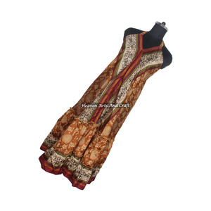 Vestido Maxi Bohemio Elegante Vintage al por Mayor para Mujer, Cuello en V, Casual, de Playa, Hippie, Holgado, para Fiestas de Verano, para Chicas - Product Image 3