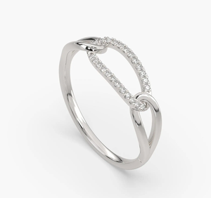 Bague de mode vintage pour femme, plaquée or, avec diamant de laboratoire certifié IGI pour mariage - Product Image 5