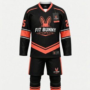 Uniforme de hockey sur glace haut de gamme avec tissu durable, confort respirant et coupe professionnelle, conçu pour les entraînements, les matchs et les tenues d'équipe. - Product Image 1