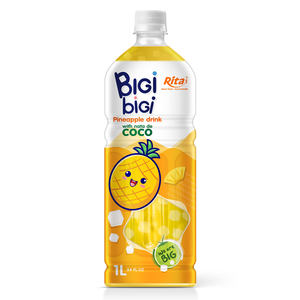 Boisson gazeuse aromatisée au melon Bigi Bigi avec nata de coco, bouteille de 1L, fabricant OEM ODM, boissons, purée de fruits aromatisée - Product Image 5
