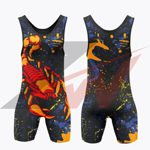 Meilleures ventes Nouveauté 2026 Maillots de lutte personnalisés pour hommes et combinaisons de musculation entièrement sublimées - Product Image 2