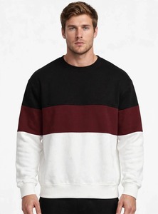 เสื้อสเวตเชิ้ตคอกลมแขนยาวผู้ชายลายบล็อกสีสันจาก Oneten Apparel สไตล์ลำลอง - Product Image 5