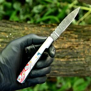 Couteaux pliants à lame en acier inoxydable avec système de verrouillage pour le camping, la randonnée, la pêche et les tâches de découpe quotidiennes fiables. - Product Image 4