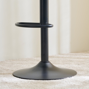 Solace Modern Green Bar Chair Counter Height <b>Stool</b> with PU <b>Leather</b> Cushion and Metal Frame Sleek Contemporary Design - Product Image 3