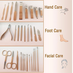 Wholesale Manicure <b>Pedicure</b> Set Steel Nail Clippers Beauty <b>Tool</b> Kits with Travel Case Bag for Fingernail Care - Product Image 2