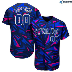 Custom Sublimation Baseball Jersey Team Uniform Breathable Athletic Sports Shirt - Product Image 3