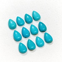 Cabochon de turquoise d'Arizona de qualité supérieure 8*5 mm 7*5 mm 6*4 mm, pierre précieuse naturelle en forme de poire pour la fabrication de bijoux à prix de gros