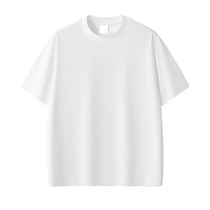 Camiseta de Hombre con Logotipo Personalizado, 100% Algodón, Talla Grande, Manga Corta, Unisex, de Alta Calidad, Corte Holgado, Hombros Caídos - Product Image 4