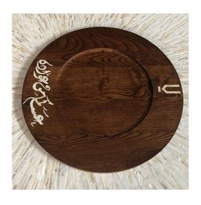 Bandejas de Servicio de Madera MDF con Incrustaciones de Nácar de Calidad Mayorista, 40x40 cm, Certificadas por EPCH, para Hoteles y Restaurantes - Product Image 3