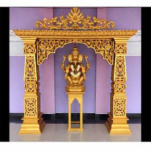 Puerta de bienvenida de boda y estatua de Ganesha, puerta de bienvenida de Jodha Akbar de boda con estatua, puerta de entrada de fibra de bienvenida de boda, Australia - Product Image 1