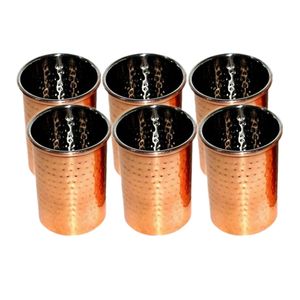 Traditional Handcrafted Hammered Pure Copper Water Cup Kitchen Barware Drinkware Luxury Copper Tumbler <b>Mug</b> - Product Image 5
