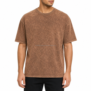 Camiseta al por mayor personalizada con lavado ácido, 100% algodón, manga corta, unisex, informal, para hombre, oversize, 220g, de secado rápido y transpirable - Product Image 6