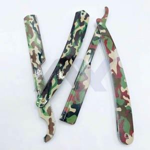 Rasoirs à lame droite professionnels les plus vendus, rasoir de barbier de qualité supérieure, couteau à raser à lame unique, impression personnalisée - Product Image 5