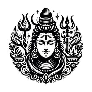 Lord Shiva Metal Wall Art Spiritual Hindu Decor with Trishul & Third <b>Eye</b> Design - Product Image 1