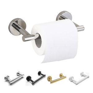 Porte-papier toilette mural moderne en acier inoxydable, forme personnalisée, design minimaliste, accessoire de salle de bain écologique, durable - Product Image 3