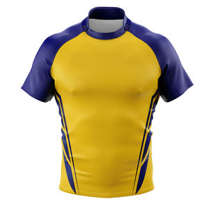 Maillot de rugby personnalisé toutes saisons, tenue d'équipe sur mesure, maillot de rugby sublimé, vêtements de sport en polyester respirant à séchage rapide - Product Image 1