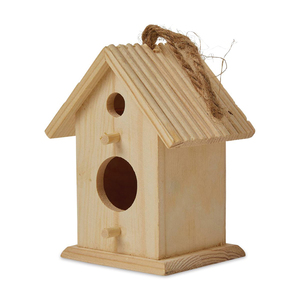 Nichoir en bois de luxe, fabriqué avec un style de toit traditionnel, pour la présentation en extérieur dans le jardin - Product Image 4