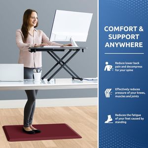 Alfombra Antifatiga para Cocina de 17.3"x28", Tapete de Piso Confortable, Resistente al Agua, Antideslizante, para Escritorio, Kit de Alfombra Acolchada para Cocina - Product Image 2